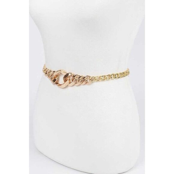 Iconic Chunky Gold Chain Belt main image 4